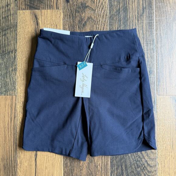 NWT Lady Hagen Women’s Golf Shorts XS Navy Pull-On 7” Inseam Tummy Control - Picture 1 of 5